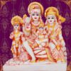 Resin ABD8-Shiv Parivar Idol for Decoration and Pooja- 6x 12x 20 cm