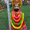 The MLS Lord Khatu Shyam Baba Krishna Statue Idol Pooja Room Home Temple khatu Shyam ji Murti 11 Inch Tall
