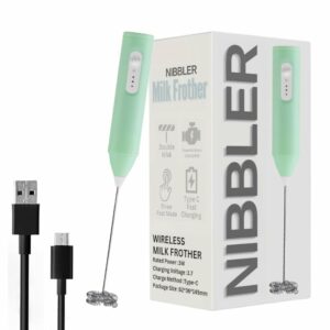 Home Rechargeable Milk Frother & Coffee Whisker with Dual Spring Technology | 1 Year Replacement Warranty | Easy Storage