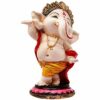 - Dancing Ganesha Idols for Home Decoration - Ganpati Idols for Home Decor - (Size: L x B x H : 3 x 3 x 6.2 inches) (Model 26)