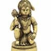 God Idol Lord Hanuman Ji Murti Statue Handcrafted , ( Brass, W-900Gm H-5.5'')