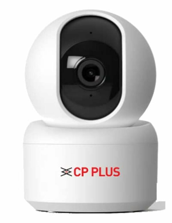 CP PLUS 2MP Full HD Smart Wi-Fi CCTV Home Security Camera | 360? with Pan Tilt | View & Talk | Motion Alert | Night Vision | SD Card (Upto 128 GB), Alexa & Google Support | IR Distance 10mtr | CP-E25A