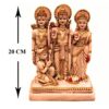 Ram Darbar Statue Set of 4 God Idols Ram, Sita, Laxman, Hanuman for Home Decor Pooja Decorative Showpiece - 20 CM