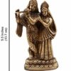 Brass Radha Krishna Pair Idol, Standard Size, Pack of 1