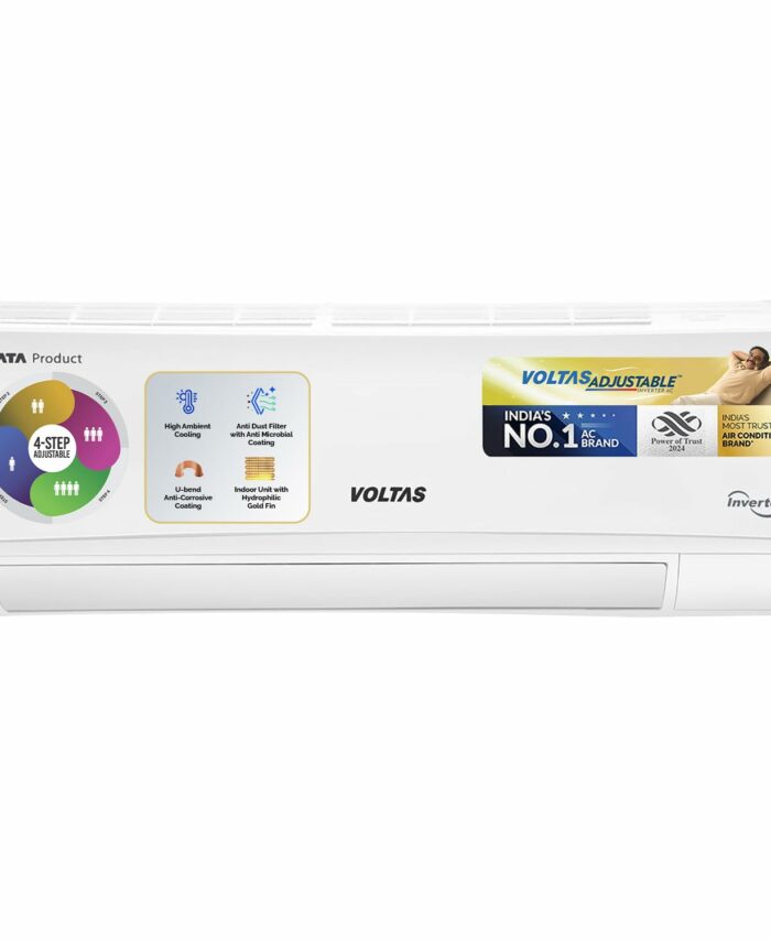 Voltas 1.5 ton 3 Star, Inverter Split AC (Copper, 4-in-1 Adjustable Mode, Anti-dust Filter, 183V Vectra CAW, White)