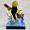 Saraswati on Lotus | Saraswati Goddess Murti Idol Statue Sculpture Figurine - Resin - Multi - 6" Inches