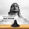 3 inch Height Adiyogi Statue with Rudraksha Mala for Car Accessories for Dash Board, Pooja & Gift, Decor Items for Home & Office, Made in India-3 Inch(Resin)