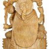 Saraswati - The Goddess of Art, Music and Wisdom - Wood Statue from South India