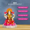 Mankind10- Resin Saraswati Idol For Decoration And Pooja (Multicolour, Pack of 1)