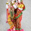Radha Krishna Kishan Standing on a Lotus Murti Idol Statue Sculpture - Resin - 16" Inches
