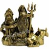 Brass Shiva Parvati Ganesh Shiv Pariwar Family Idol Murti Statue