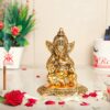 Ganesha Metal Statue,Ganpati Murti for Pooja Room & Decor Your Home,Office,Religious Idol Gift Article,Showpiece Figunrines...