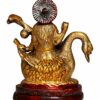 Goddess Maa Saraswati Idol For Home & Office Temple IVeena Statue I Sarasvati Mata IDevi Ma I Office God Idols I Living Room I Guest Room I Study Table I Home Decor l Temple ( 4.5 X 5 Inch)( Multicolour) Weight 1 Kg