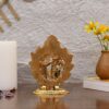 Gold Plated Metal Radha Krishna Statue - Idol Showpiece Figurine for Home Office Temple Pooja Decor