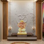 Handmade Polymarble Ganesha Idol Home Decor Showpiece Gold Color 18cm Height X 12cm Length