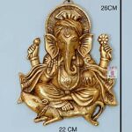 Wall Hanging Lord Ganesh Idol Statue, 26 cm, Home Decor Decorative Showpiece
