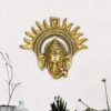 Metal Ganesha ji/Ganpati/Lord Ganesh Statue Idol - Lucky Feng Shui Wall Decor Showpiece Figurines(Golden)