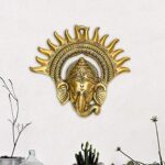 Metal Ganesha Idol - Feng Shui Wall Decor Showpiece Figurine