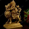 Brass Durga Idol Sitting on Lion I Religious Goddess I Maa Durga I Home Decor I Gifiting I Interior Decoration I Living Room