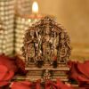 Pure Copper Handmade Lord Ram Darbar Murti | Rama Sita Lakshman Hanuman Statue | Ram Parivar Murti for Home Temple Blessing, Happiness, Health, Wealth | Small Size 2.65 Inch