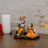 Lord Krishna Idol, 5x6x4.5 Inches, Multicolour Polyresin