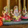 Hinduism Lakshmi Ganesha Saraswati Statue?3.5Inch? - Hindu Laxmi Lord Ganesh Idol Figurine Home Temple Mandir Pooja Item Indian Puja Decoration Diwali Home Decoration Items Gift