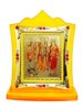 Acrylic Temple for Car Dashboard, Home and Office Decoration| Stoned Dial Metal Frame (Ram darbar)