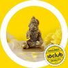 100% Pure Brass Lord Hanuman Idol | Hanuman Ji Murti with for Car, Desk and Home Mandir | Yellow Antique Finish