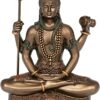 Shiv Ji Murti Car Dashboard Idols Cold Brass Bronze for Home D?cor & Puja Room-Mahadev-Bholenath -Divine Spritual Gift (Bronze)