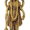 Standing Lord Vishnu Holding Club Brass Statue Height- 7 Inch