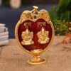 Ganesha Diya Idol Statue - Brass Gold Finish Oil Lamp - Ganesh Lakshmi Showpiece for Home Office Decor - Pujan Puja Diwali Decoration