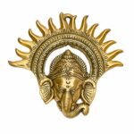Metal Ganesha Idol - Feng Shui Wall Decor Showpiece Figurine