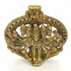 Metal Brass Panchmukhi Hanuman Idol Statue Murti for South Facing Main Door Entrance Vastu Remedies Home & Temple Decor (Size 4 Inches, Sw)