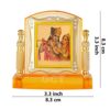 Radha Krishna Idol | Bansuri Krishna Statue (J001-33-A) Religious Acrylic Frame for Car Dashboard (L*B*H- 3.3 x 1.2 x 3.3 Inches)