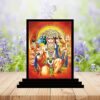 Lord Panchmukhi Hanuman Wooden Idol for Car Dashboard - Hanuman Ji Murti Figurine Showpiece
