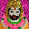 Premium Baba Khatu Shyam ji Idol Statue Showpiece for Home and Pooja Decoration | Khatu Shyam Murti for Home and Car Dashboard | MarbleDust (Size 5" Inches) (Pack of 1)