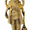 Standing Lord Vishnu Holding Club Brass Statue Height- 7 Inch