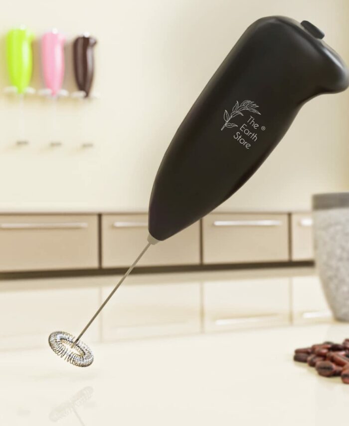 The Earth Store Swifther Handheld Coffee Frother Electric Milk Frother for Lattes Shakes Mini Foamer for Cappuccino, Frappe, Matcha, Egg Beater Hand Blender
