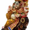 Resin Lord Ganesha Idol Ganesh Murti Statue Home Decor Ganeshji for Gift Showpiece (19 x 12 x 25) cm Multicolour,1 Piece