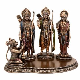 Ram Darbar Set on Bonded Bronze Statue Base Height 8 Inches