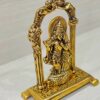 Gold Plated Metal Handicraft Radha Krishna Idols Darbar for Home Temple Puja Decorative Showpiece for Office Shop Living Room God Idols for Gift