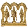 Brass Ram Darbar Idol for Home Decor, Diwali Pooja Room Decoration, Ram Laxman Hanuman Sita Statue