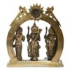 Brass Lord Rama Laxman Sita Hanuman Idol Sculpture Set for Home Office Temple Puja Decor 11 Inch
