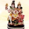 Shiv Parivar God Idol,Shiv Parivar God Murti Figurine Religious Pooja Gift Items and Murti for Mandir/Temple/Home/Office (Stone Work) (HXWXL-19CMX13CMX7CM) Multicolor(Resin)