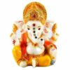 Ganpati Idol for Car Dashboard ? 9.6cms,Yellow Color | Ganesh Murti for Home D?cor & Living Room