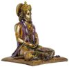 Sitting Position Lord Hanuman Idol - Bajrangbali Murti Showpiece for Home Temple, Pooja Room, Office, Corporate Gifts, Diwali Decoration