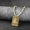 Tulsi Mala with Wooden Hanuman Locket | Brown Beads for Men