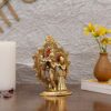 Gold Plated Metal Radha Krishna Statue - Idol Showpiece Figurine for Home Office Temple Pooja Decor