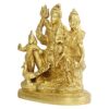 Brass Lord Shiva Parvati Kartikeya and Ganesha Murti Shiv Family Parivar Idol Statue for Home D?cor Mandir Temple Gift Showpiece 6 Inches Height