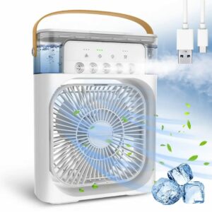 IKERIA-MiNi Coeeier-For-Room-Cooiing-Mini-Cooier-AiR-COolEr-PoRtablE-AiR-CondItIoners-FoR-HoMe-Office-Artic-3-In-1-CONdItIONeR-MiNi-COolEr-HousMiNi-CooLeR (MuLtI CoLourE) (A2)
